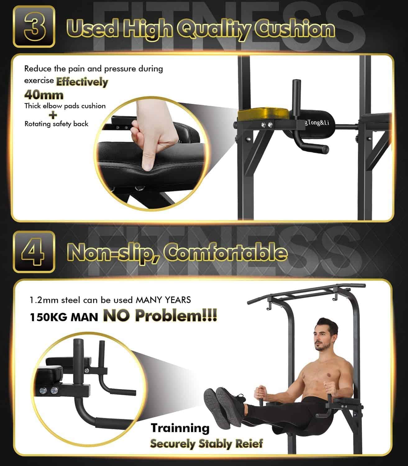 High-Stability Lateral Support Frame with high-quality cushion for effective pain relief and comfort during workouts.