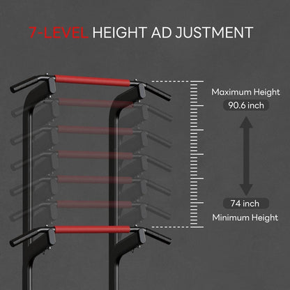 SogesHome Power Tower Pull Up Bar Station with Boxing Speed Ball FitCore Supply