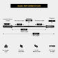 WOD Barbell dimensions and specifications on a white background
