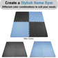 Extra Thick EVA Foam Gym Mats – 0.79" High-Density Interlocking Floor Tiles (48 sq ft, 12-Pack) | Dual-Color, Non-Slip, Waterproof Workout Mats for Home Gym & Equipment Protection AIRHOP