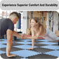 Extra Thick EVA Foam Gym Mats – 0.79" High-Density Interlocking Floor Tiles (48 sq ft, 12-Pack) | Dual-Color, Non-Slip, Waterproof Workout Mats for Home Gym & Equipment Protection AIRHOP