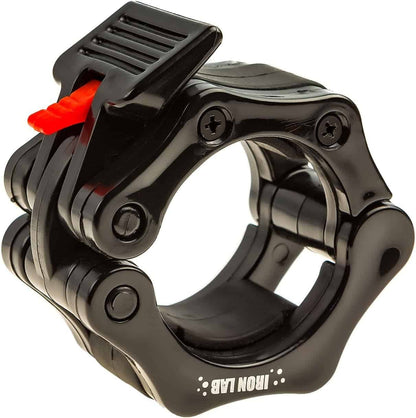 Iron Lab 2-Inch Olympic Barbell Clamps – Pair of Heavy-Duty Quick Release Barbell Collars for Weightlifting, CrossFit & Powerlifting Iron Lab