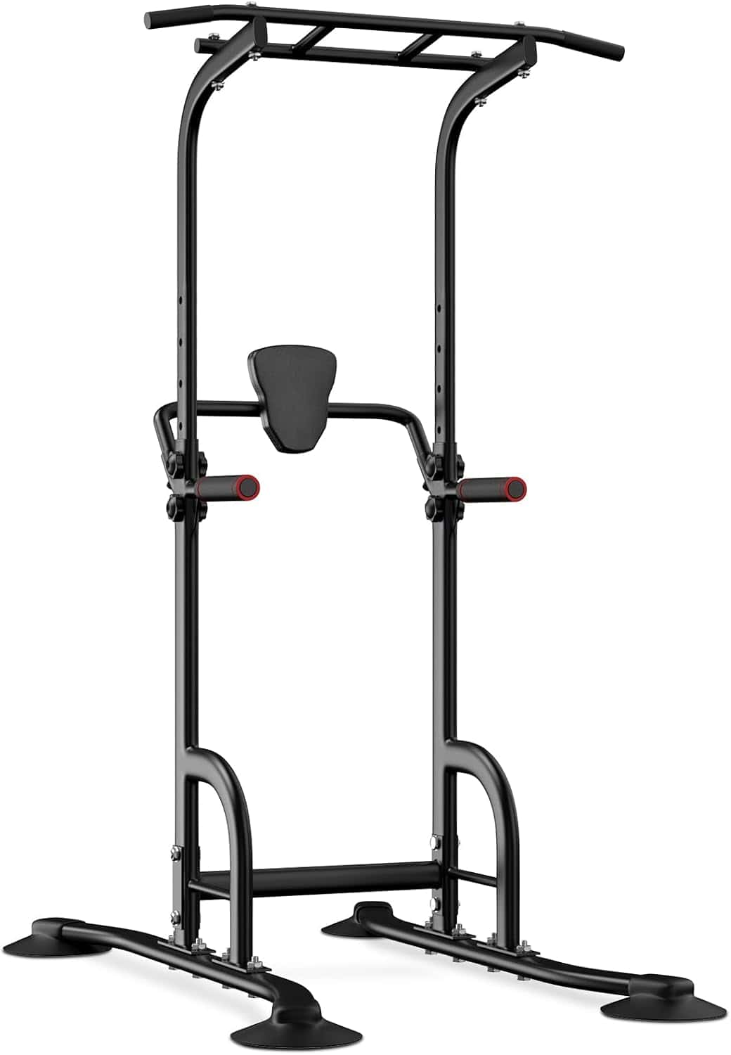 High-Stability Lateral Support Frame: 300LB Power Tower designed for strength training in home gyms.