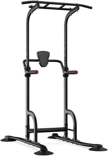 High-Stability Lateral Support Frame: 300LB Power Tower designed for strength training in home gyms.