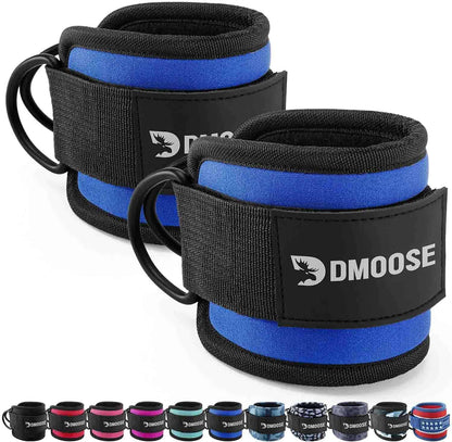 DMoose Ankle Straps for Cable Machines – Glute & Leg Kickback Straps for Gym & Home Use DMoose