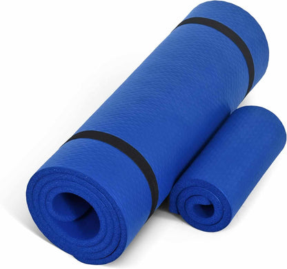 CAP Barbell 1/2-Inch High-Density Exercise Yoga Mat – Extra Thick 12mm Mat with Carrying Strap for Home, Gym & Studio Workouts CAP Barbell