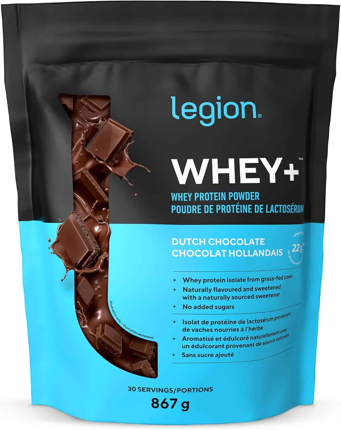 LEGION Whey+ Whey Isolate Protein Powder – Birthday Cake | 100% Grass-Fed, Low-Carb, Non-GMO, Lactose-Free | 22g Protein | 30 Servings LEGION