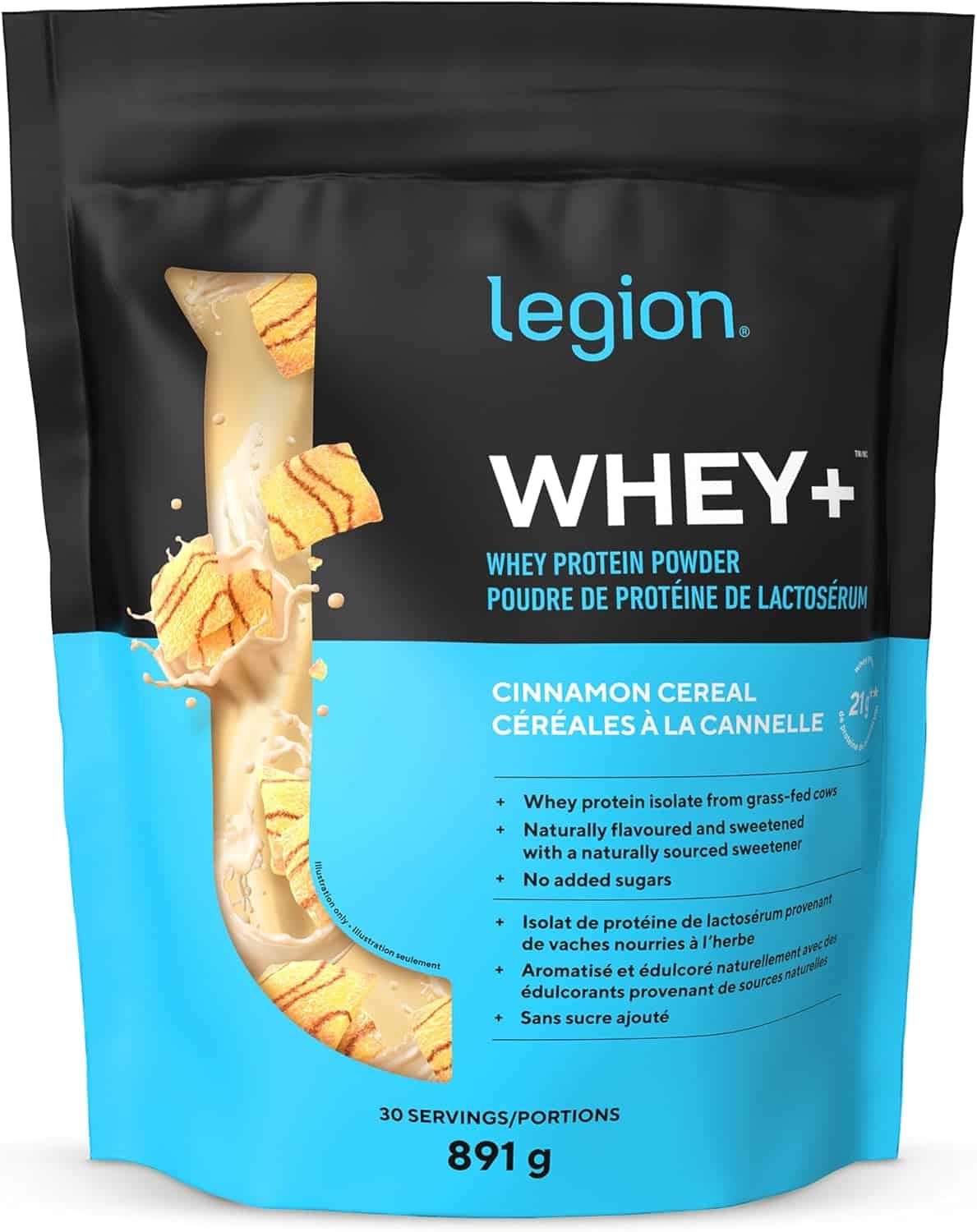 LEGION Whey+ Whey Isolate Protein Powder – Birthday Cake | 100% Grass-Fed, Low-Carb, Non-GMO, Lactose-Free | 22g Protein | 30 Servings LEGION
