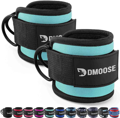 DMoose Ankle Straps for Cable Machines – Glute & Leg Kickback Straps for Gym & Home Use DMoose