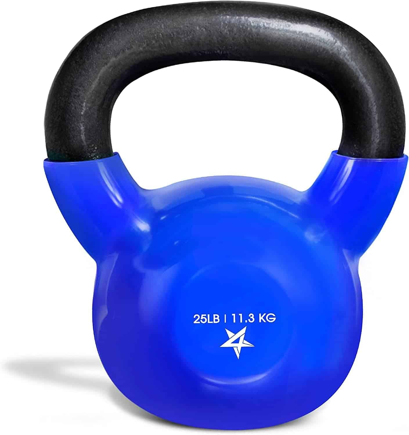 Yes4All Vinyl Coated Cast Iron Kettlebell – 5 to 50 lb Weights Yes4All