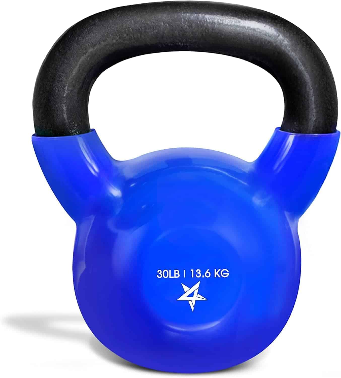 Yes4All Vinyl Coated Cast Iron Kettlebell – 5 to 50 lb Weights Yes4All