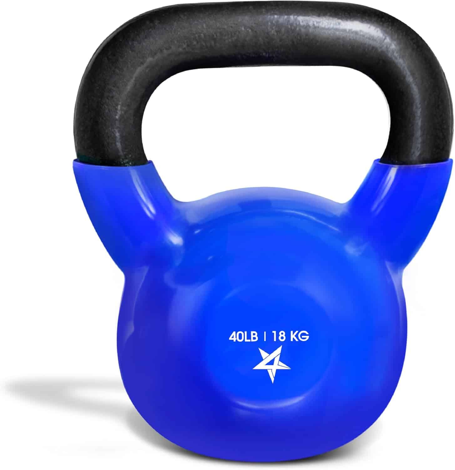 Yes4All Vinyl Coated Cast Iron Kettlebell – 5 to 50 lb Weights Yes4All