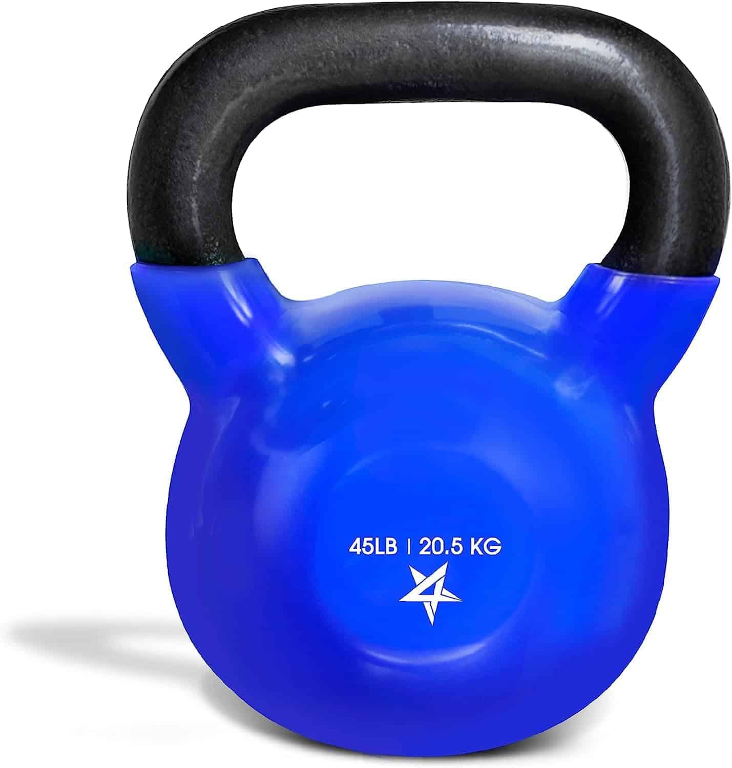 Yes4All Vinyl Coated Cast Iron Kettlebell – 5 to 50 lb Weights Yes4All