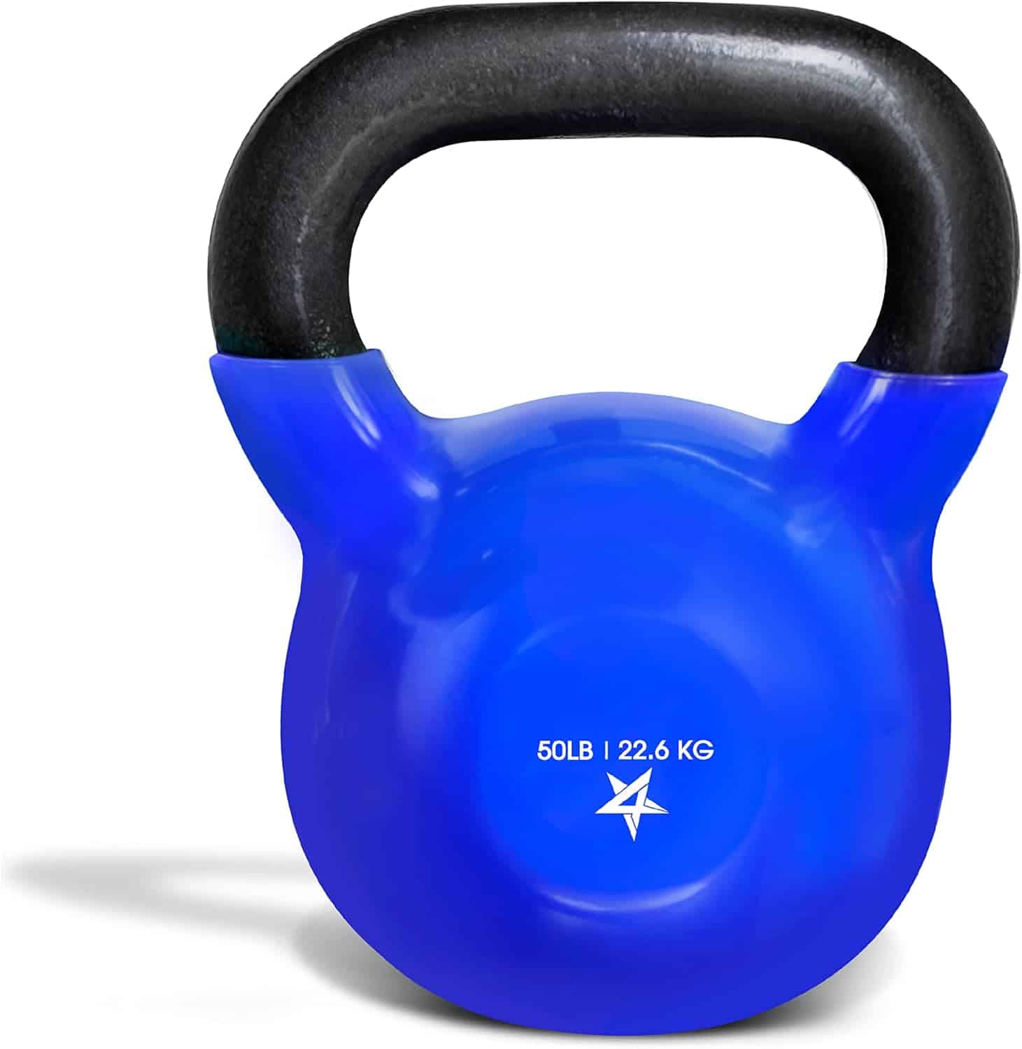 Yes4All Vinyl Coated Cast Iron Kettlebell – 5 to 50 lb Weights Yes4All