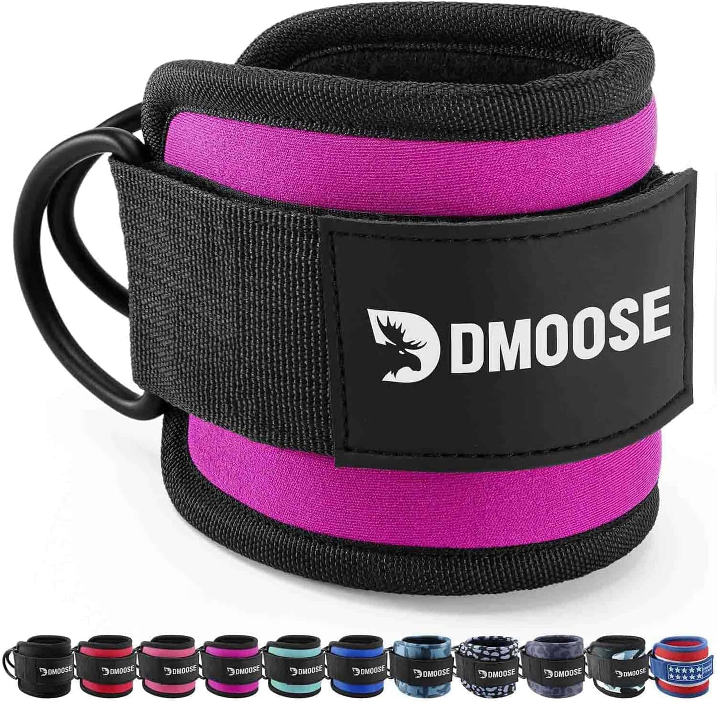 DMoose Ankle Straps for Cable Machines – Glute & Leg Kickback Straps for Gym & Home Use DMoose