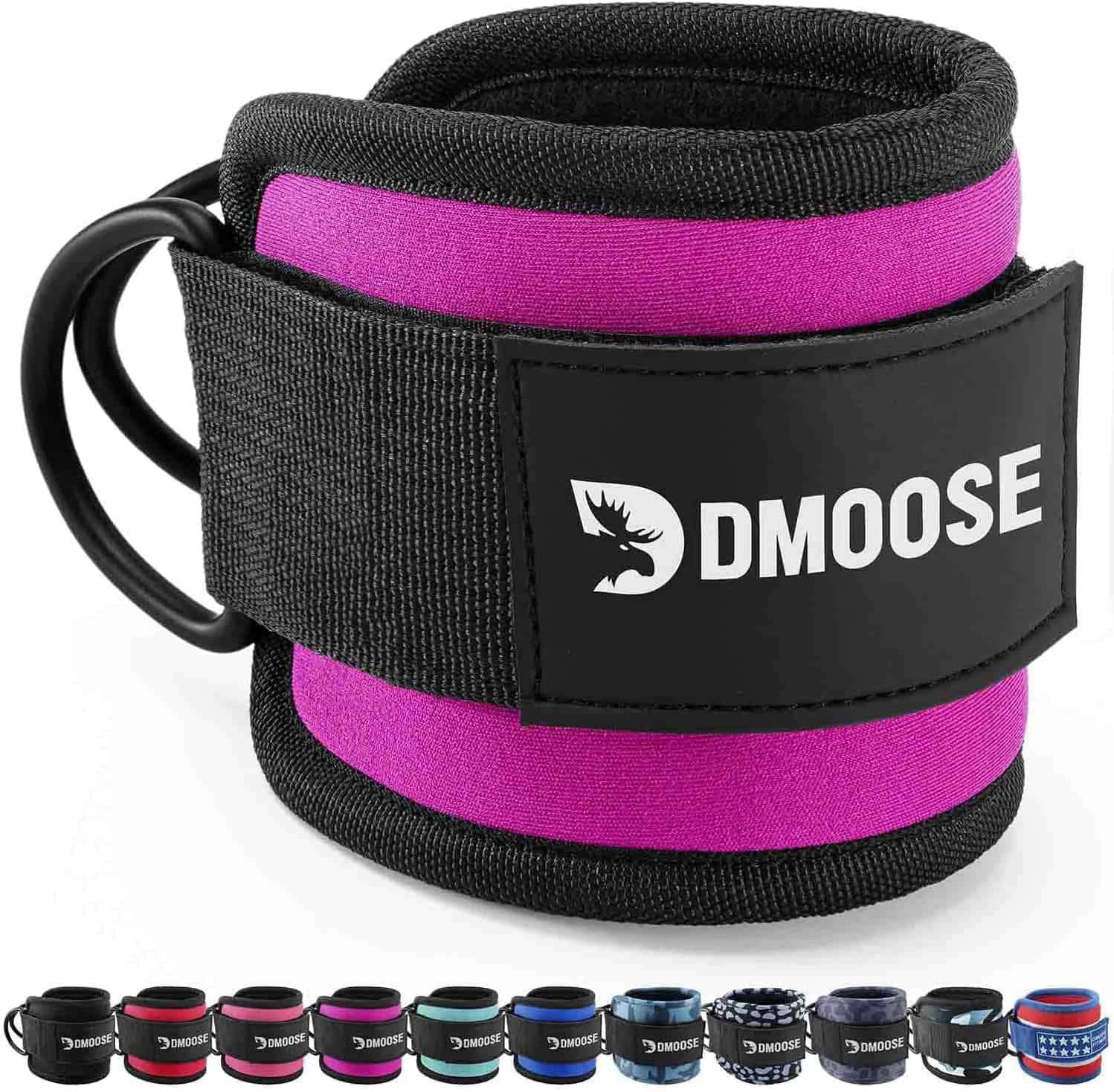 DMoose Ankle Straps for Cable Machines – Glute & Leg Kickback Straps for Gym & Home Use DMoose