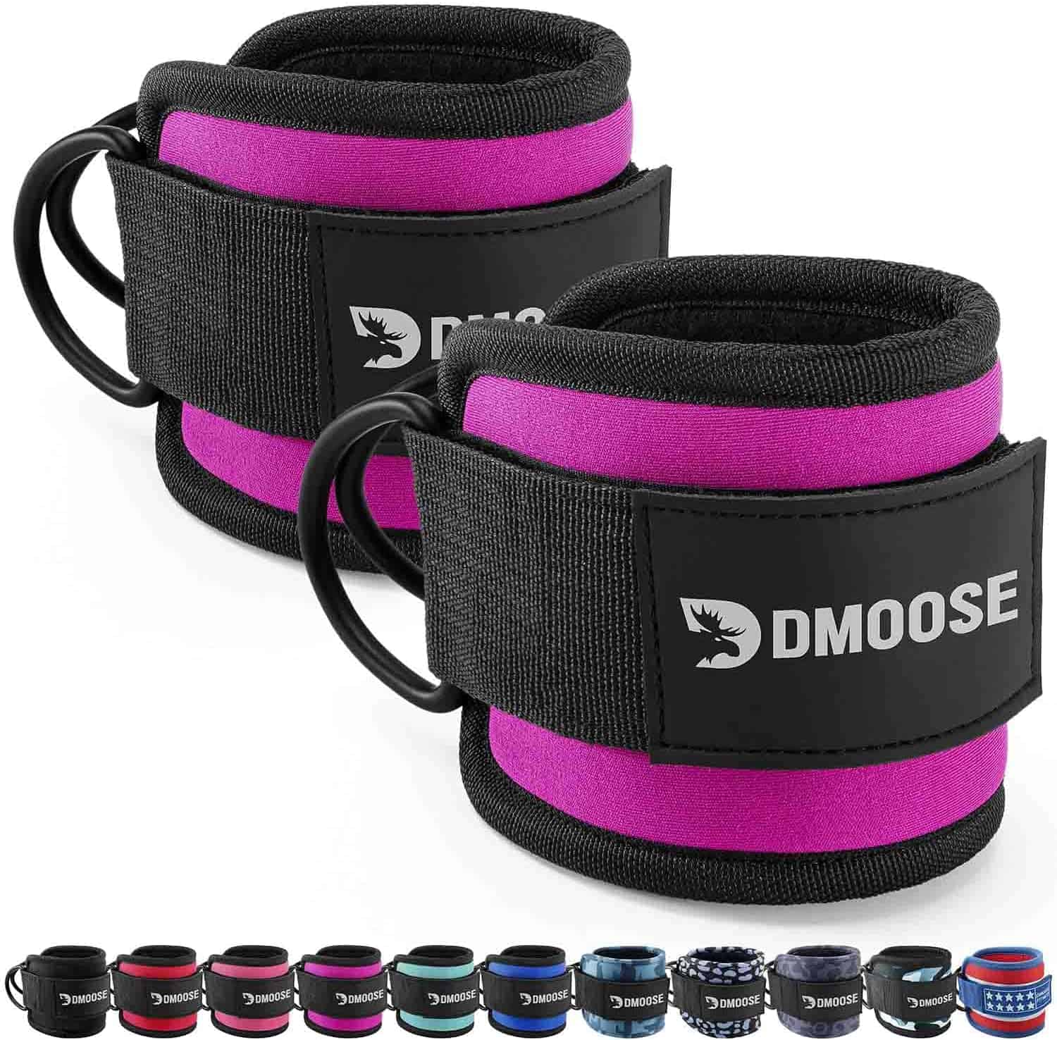 DMoose Ankle Straps for Cable Machines – Glute & Leg Kickback Straps for Gym & Home Use DMoose