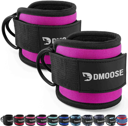 DMoose Ankle Straps for Cable Machines – Glute & Leg Kickback Straps for Gym & Home Use DMoose