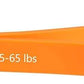 Orange resistance band with 'CFX' branding and weight range on a white background