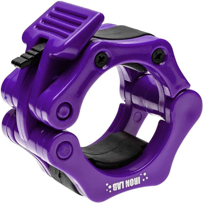 Iron Lab 2-Inch Olympic Barbell Clamps – Pair of Heavy-Duty Quick Release Barbell Collars for Weightlifting, CrossFit & Powerlifting Iron Lab