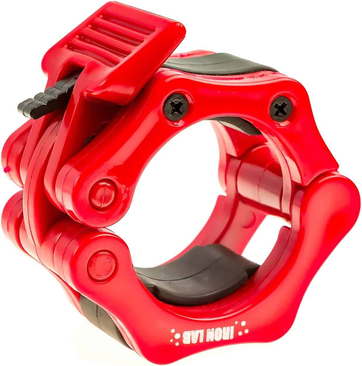 Iron Lab 2-Inch Olympic Barbell Clamps – Pair of Heavy-Duty Quick Release Barbell Collars for Weightlifting, CrossFit & Powerlifting Iron Lab