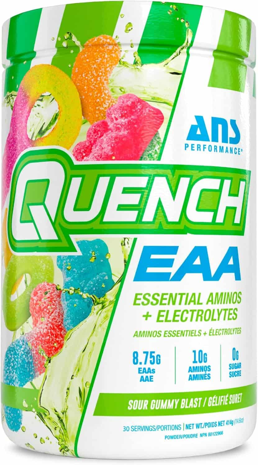 QUENCH EAA Aminos + Electrolytes – 9 EAAs + 10g Aminos | BCAAs, Electrolytes, Coconut Water | Zero Sugar, Carbs & Calories ANS PERFORMANCE