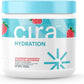 Cura Hydration strawberry margarita supplement container on a white background