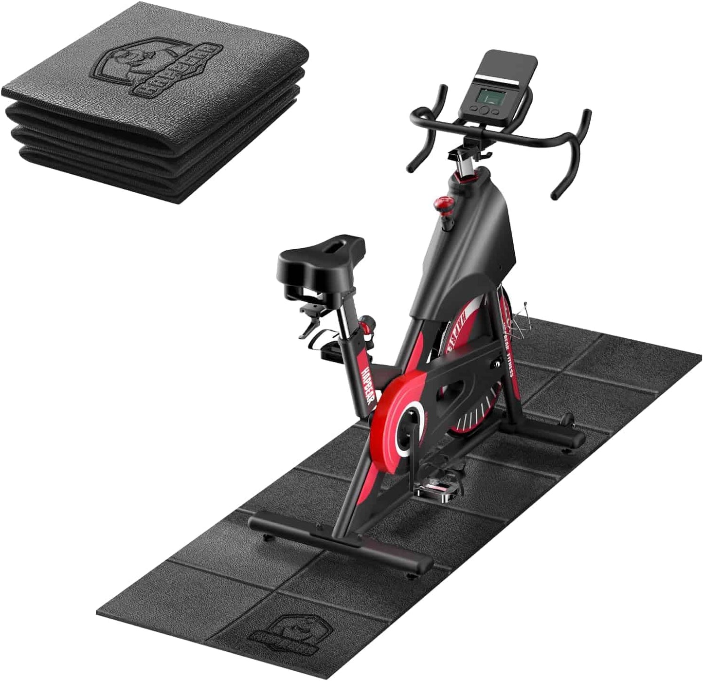 Exercise Equipment Mats – 6-Piece Interlocking Rubber & EVA Foam Tiles (24 sq ft) | Heavy-Duty Non-Slip Home Gym Flooring for Weightlifting, Cardio & Fitness Equipment FitCore Supply