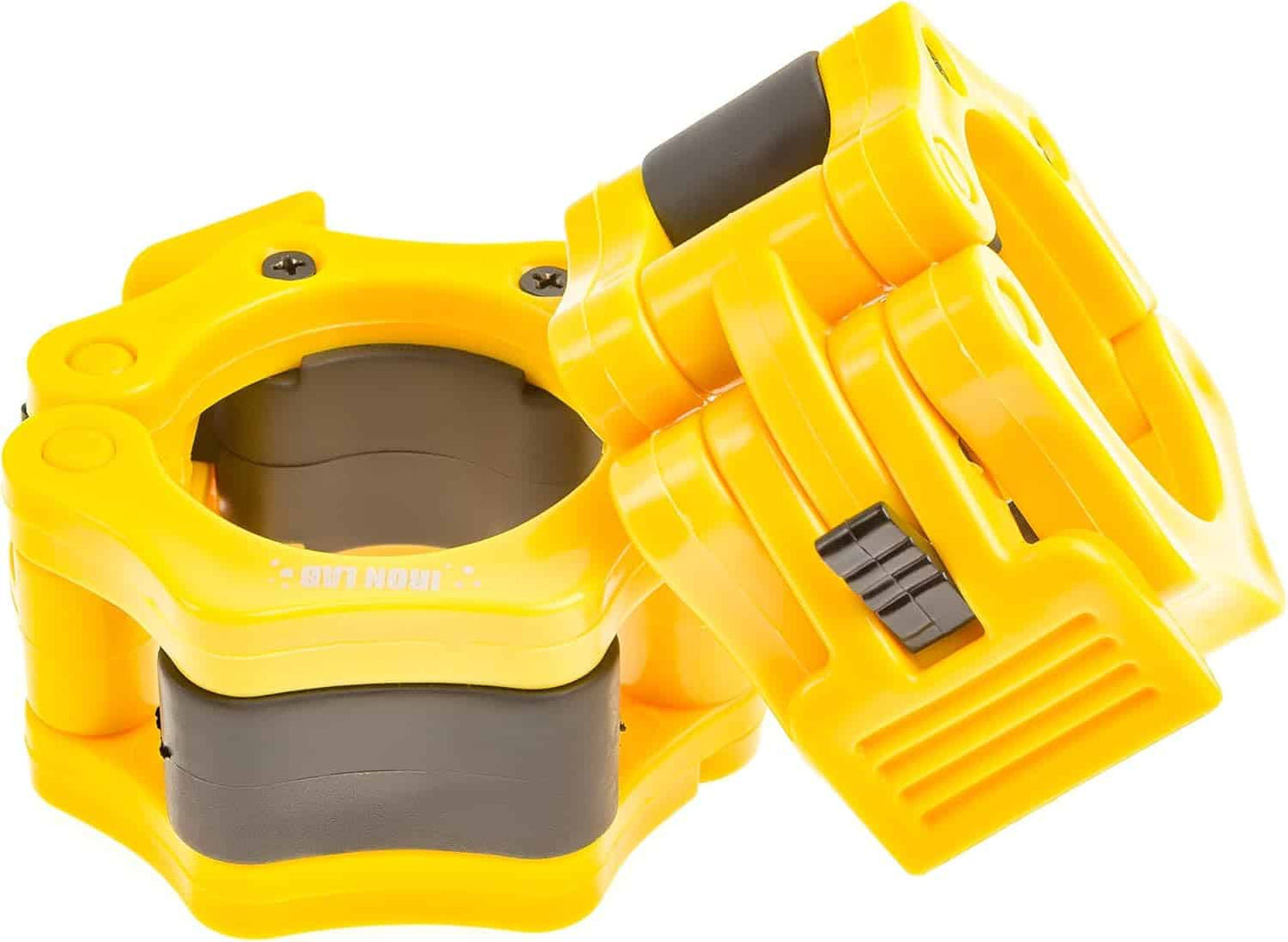 Iron Lab 2-Inch Olympic Barbell Clamps – Pair of Heavy-Duty Quick Release Barbell Collars for Weightlifting, CrossFit & Powerlifting Iron Lab