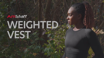 Amstaff Fitness Weighted Vest with reflective safety stripe