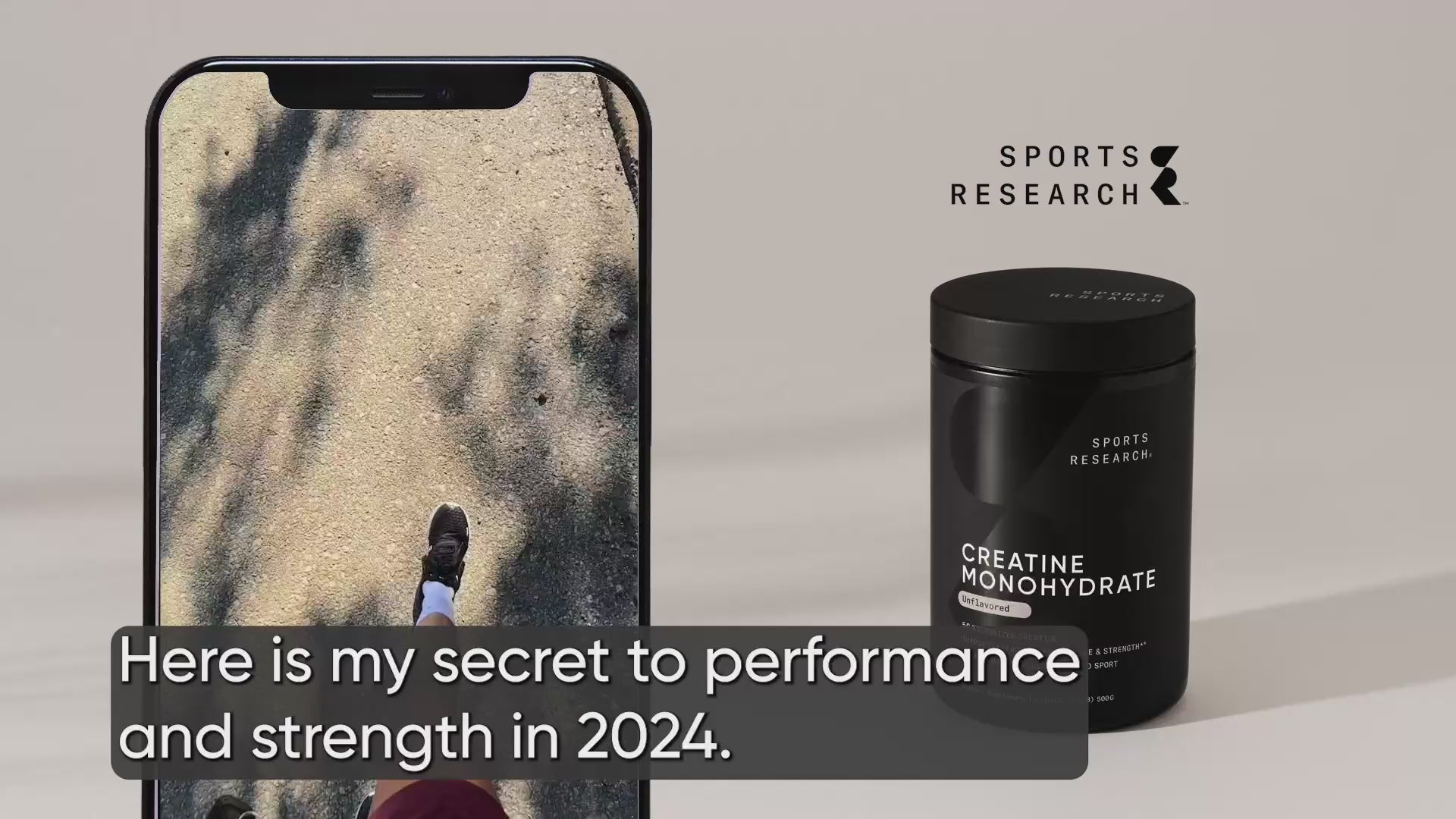 Sports Research creatine is NSF certified, Non-GMO, and Vegan friendly