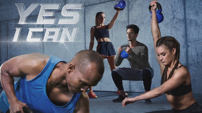 Yes4All Vinyl Coated Cast Iron Kettlebell